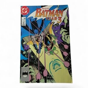 DC Batman Year 3 Comic with Blue and Yellow Cover